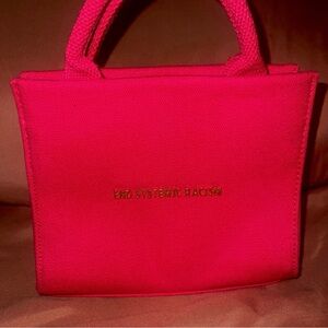 Red Canvas Tote Bag